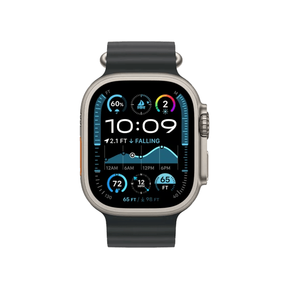 Смарт-годинник Apple Watch Ultra 2 GPS + Cellular 49mm Natural Titan. Case w. Black Ocean Band (MXTL3)