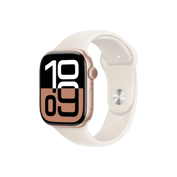 Смарт-годинник Apple Watch Series 10 GPS 42mm Rose Gold Alu. Case w. Light Blush Sport Band - S/M (MWWH3) 2