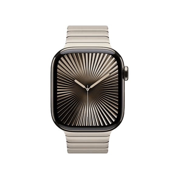 Смарт-годинник Apple Watch Series 10 GPS + Cellular 42mm Natural Titanium Case w. Natural Link Bracelet (MX0J3+MXMA3)