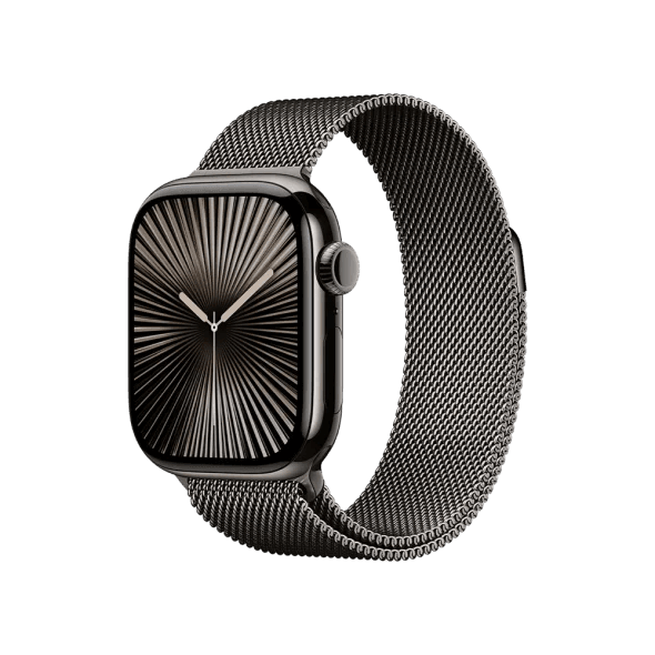 Смарт-годинник Apple Watch Series 10 GPS + Cellular 46mm Slate Titanium Case w. Slate Milanese Loop - S/M (MC7R4) 2