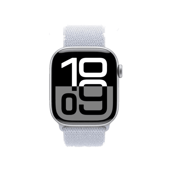 Смарт-годинник Apple Watch Series 10 GPS 46mm Silver Aluminum Case w. Blue Cloud Sport Loop (MWWN3)