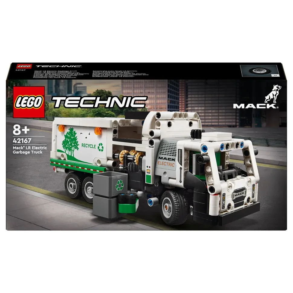 Конструктор Сміттєвоз Mack LR Electric LEGO Technic 42167, 503 деталі