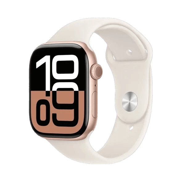 Смарт-годинник Apple Watch Series 10 GPS 46mm Rose Gold Alu. Case w. Light Blush Sport Band - S/M (MWWT3) 2