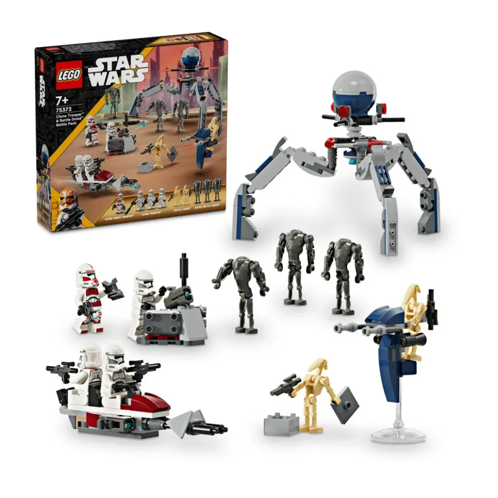 Конструктор LEGO Star Wars Клони-піхотинці й Бойовий дроїд Бойовий набір 75372, 215 деталей 2