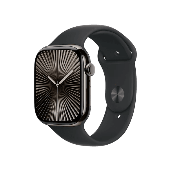 Смарт-годинник Apple Watch Series 10 GPS + Cellular 42mm Slate Titanium Case w. Black Sport Band - M/L (MWXH3) 2