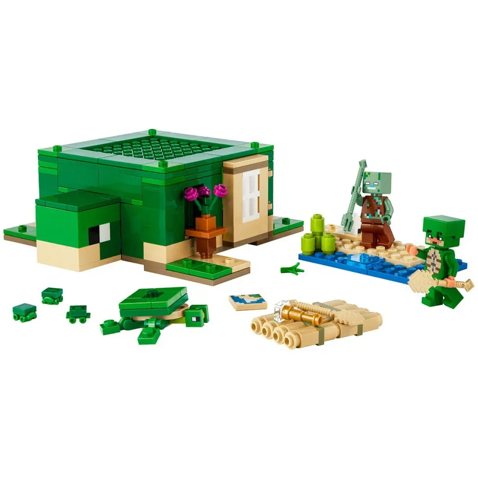Конструктор Lego Minecraft Пляжний будинок у формі черепахи 21254, 234 деталі 2