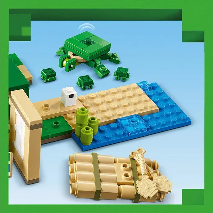 Конструктор Lego Minecraft Пляжний будинок у формі черепахи 21254, 234 деталі 3