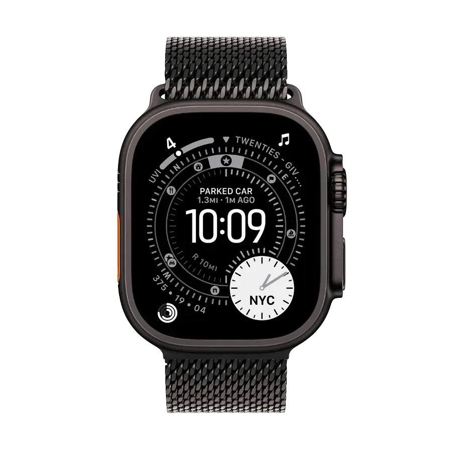 Смарт-годинник Apple Watch Ultra 3, Black Titanium Milanese Loop, Розмір M, 49mm, Чорний 2