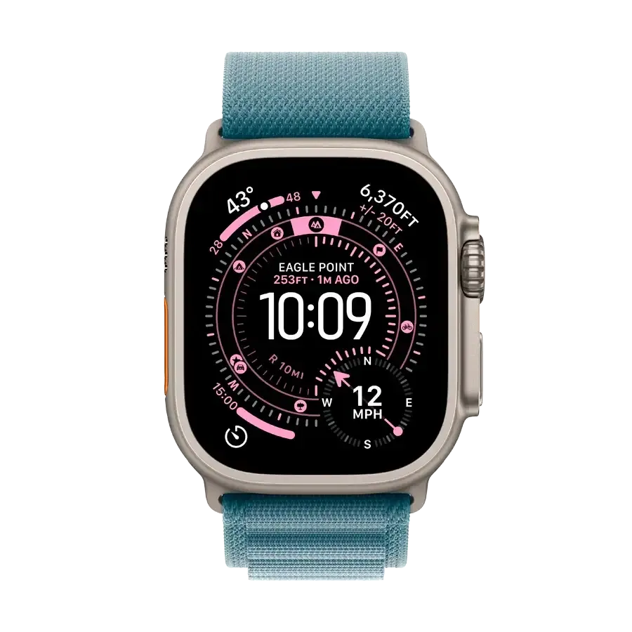 Смарт-годинник Apple Watch Ultra 3, Light Blue Alpine Loop, Розмір L, 49mm, Natural 2