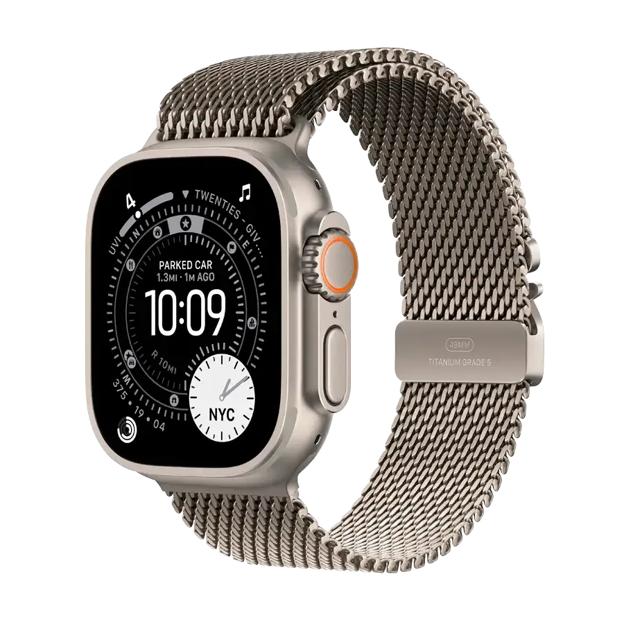 Смарт-годинник Apple Watch Ultra 3, Natural Titanium Milanese Loop, M, 49mm, Natural