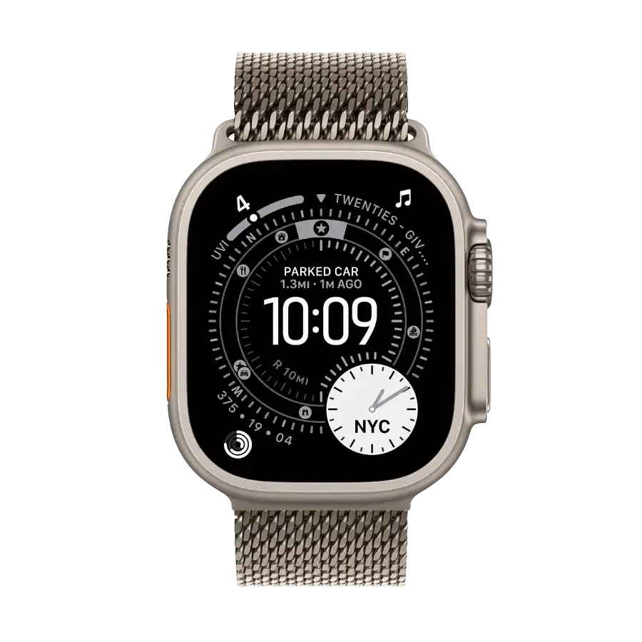 Смарт-годинник Apple Watch Ultra 3, Natural Titanium Milanese Loop, L, 49mm, Natural 2