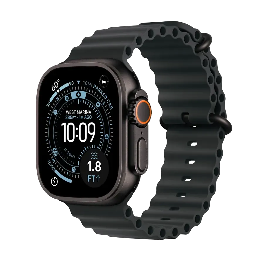 Смарт-годинник Apple Watch Ultra 3, Black Ocean Band, 49mm, Чорний