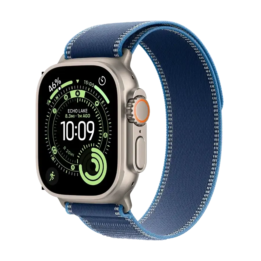Смарт-годинник Apple Watch Ultra 3, Blue/Bright Blue Trail Loop, S/M, 49mm, Natural