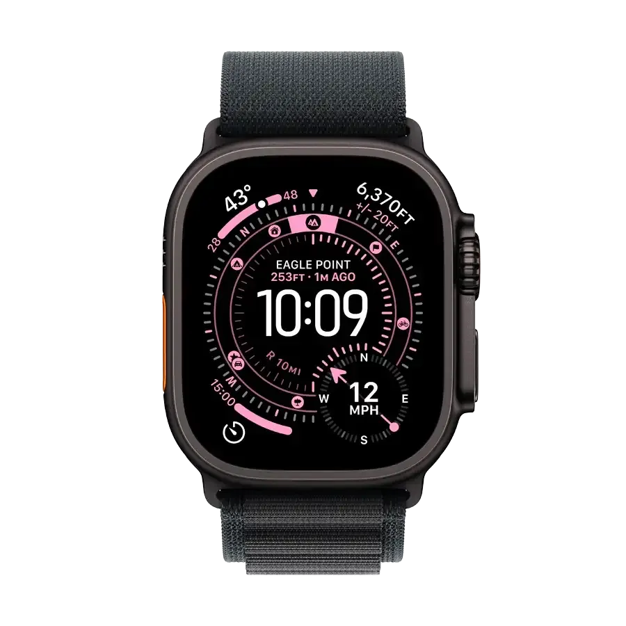 Смарт-годинник Apple Watch Ultra 3, Black Alpine Loop, Розмір L, 49mm, Чорний 2