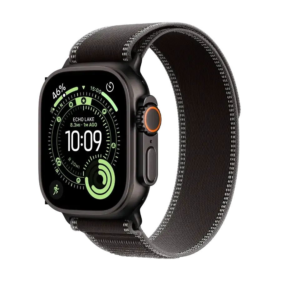 Смарт-годинник Apple Watch Ultra 3, Black/Charcoal Trail Loop, M/L, 49mm, Чорний