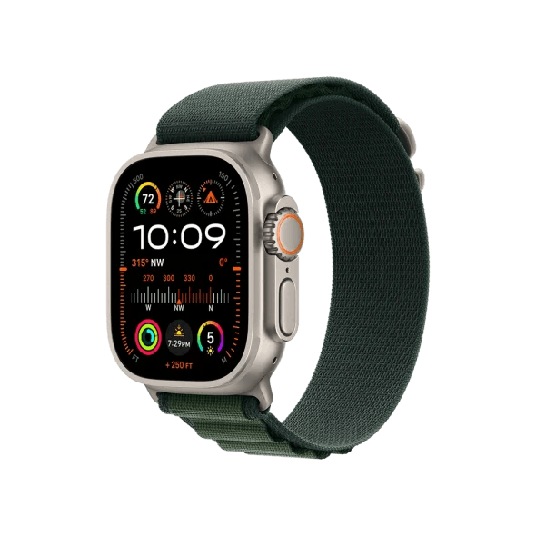 Смарт-годинник Apple Watch Ultra 2 GPS + Cellular 49mm Natural Titan. Case w. Dark Green Alpine Loop - M (MYT33+MXMV3) 2