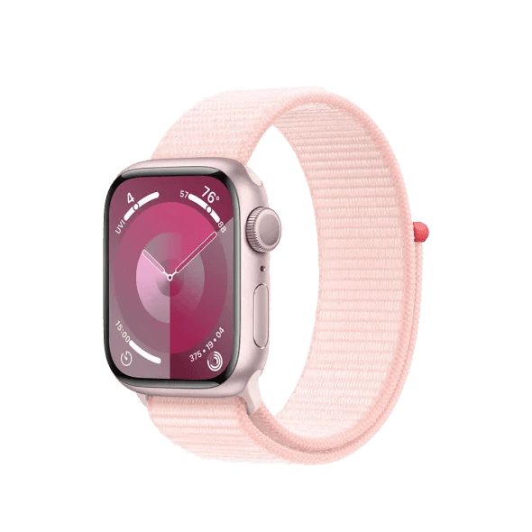 Смарт-годинник Apple Watch Series 9 GPS 41mm Pink Aluminum Case w. Light Pink S. Loop (MR953)