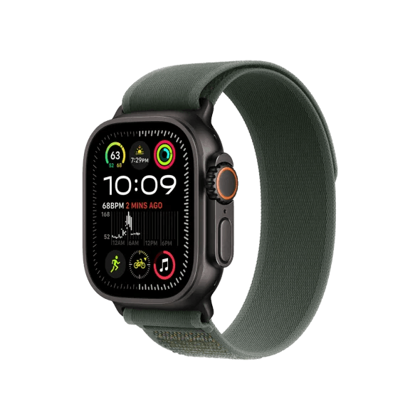 Смарт-годинник Apple Watch Ultra 2 GPS + Cellular 49mm Black Titan. Case w. Green Trail Loop - S/M (MYTJ3+MYQ33) 2