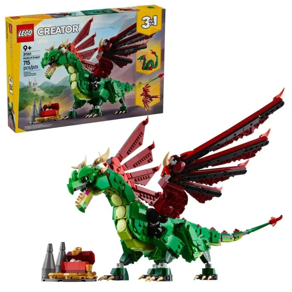 Конструктор Середньовічний дракон LEGO 31161, 715 деталей