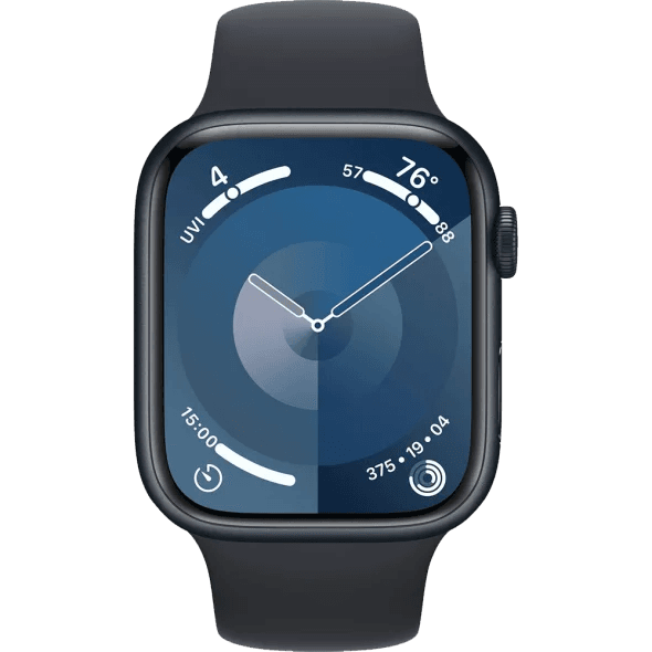 Смарт-годинник Apple Watch Series 9 GPS 45mm Midnight Aluminum Case w. Midnight S. Band - M/L (MR9A3) 2