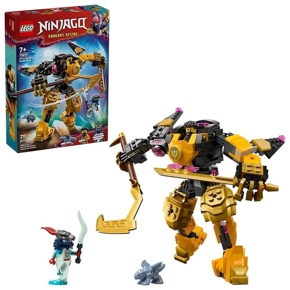 Конструктор "Бойовий робот Арін Спін-джитсу" LEGO 71839, 213 деталей
