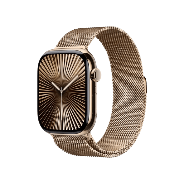Смарт-годинник Apple Watch Series 10 GPS + Cellular 46mm Gold Titanium Case w. Gold Milanese Loop - M/L (MX003) 2