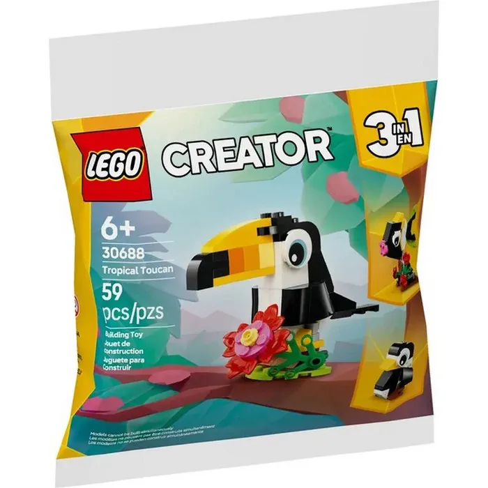 Конструктор Creator Тропічний тукан LEGO 30688, 59 деталей