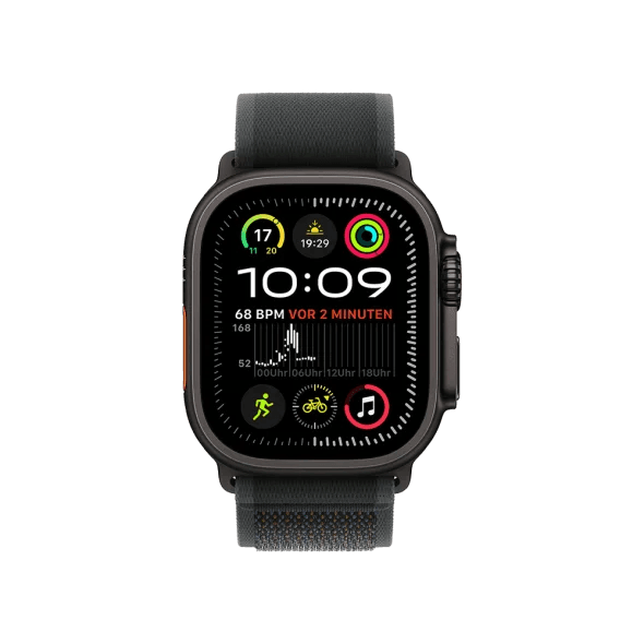 Смарт-годинник Apple Watch Ultra 2 GPS + Cellular 49mm Black Titan. Case w. Black Trail Loop - S/M (MX4U3)