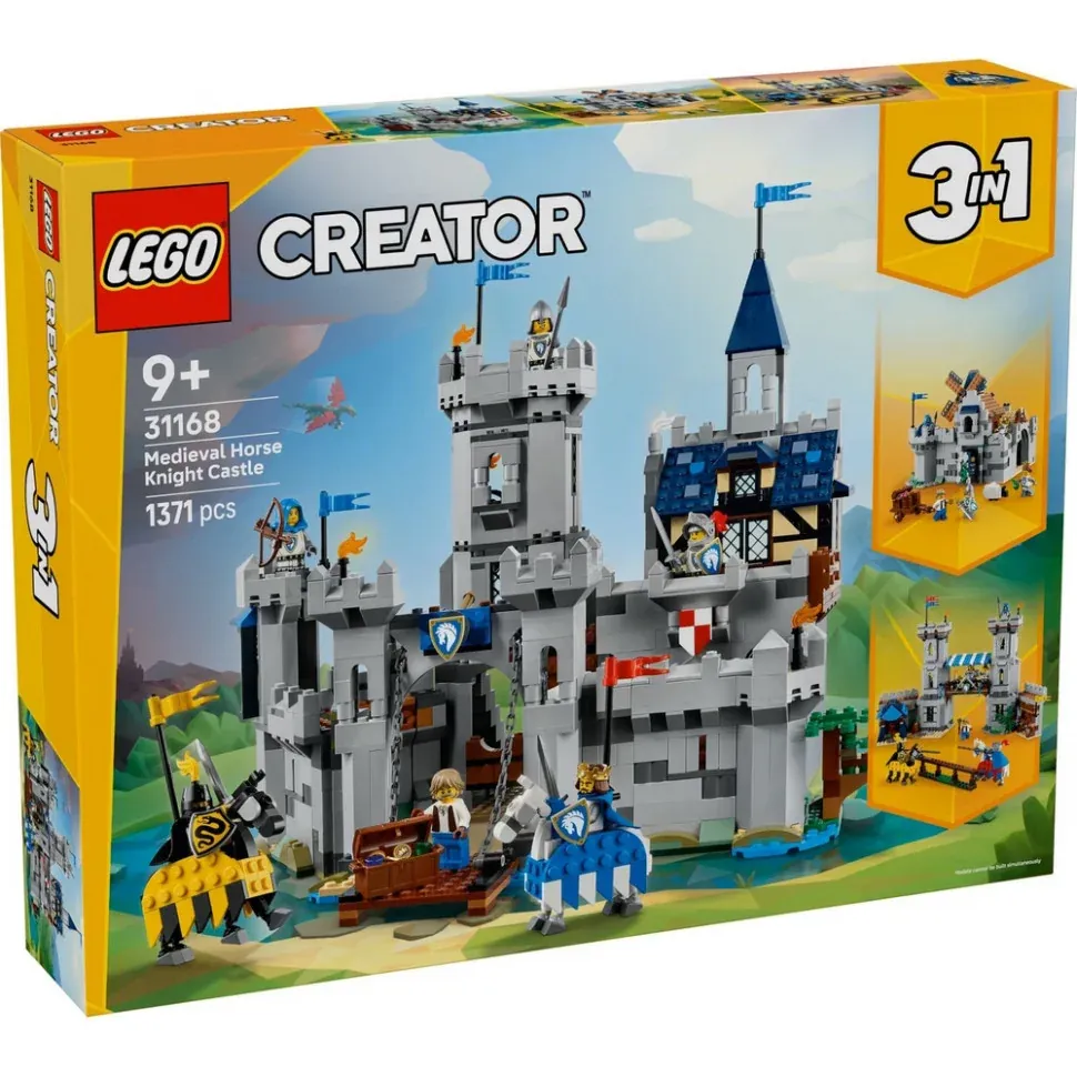 Конструктор Creator Середньовічний замок із лицарем на коні LEGO 31168, 1371 деталь
