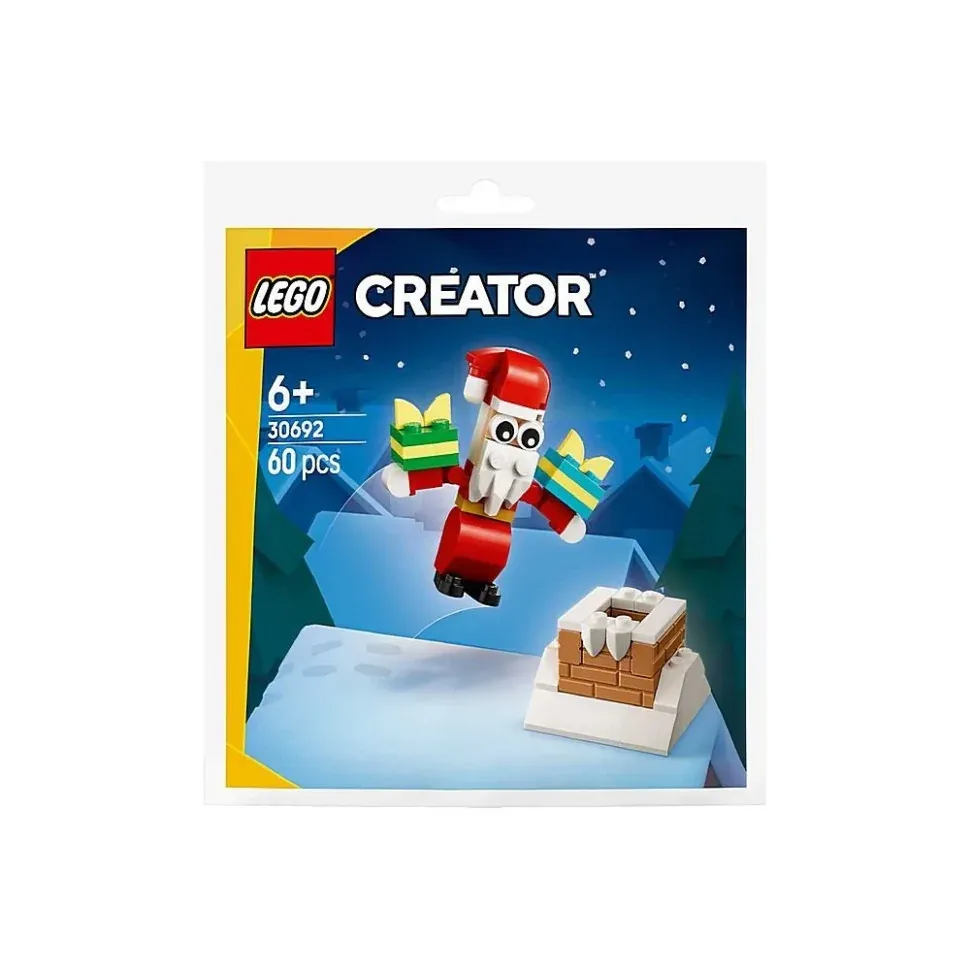 Конструктор Creator Різдвяні забави з димоходом із Сантою LEGO 30692, 60 деталей