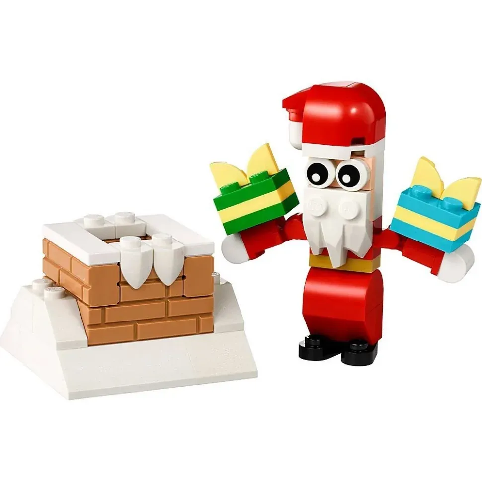 Конструктор Creator Різдвяні забави з димоходом із Сантою LEGO 30692, 60 деталей 2