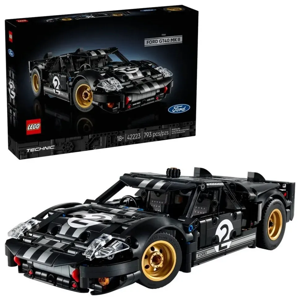 Конструктор "Автомобіль для перегонів Ford GT40 MKII 1966" LEGO 42223, 793 деталі