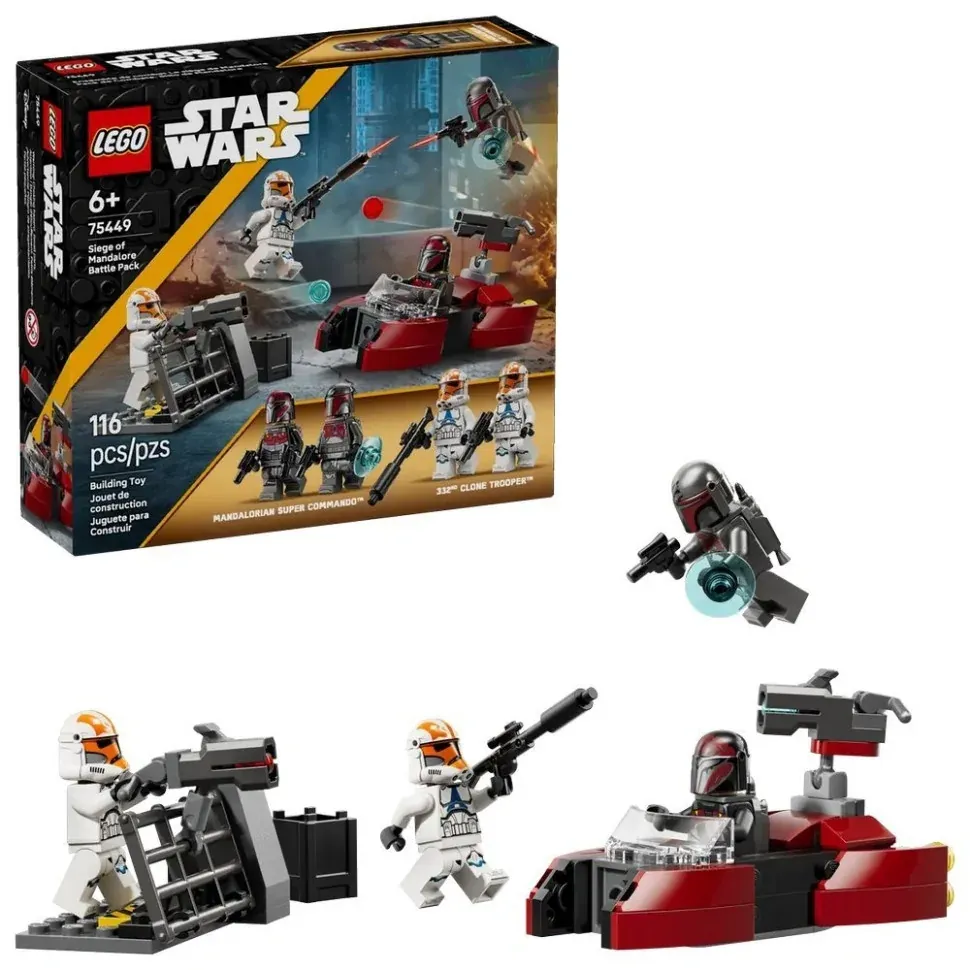 Конструктор "Бойовий комплект Облога Мандалора" LEGO 75449, 116 деталей