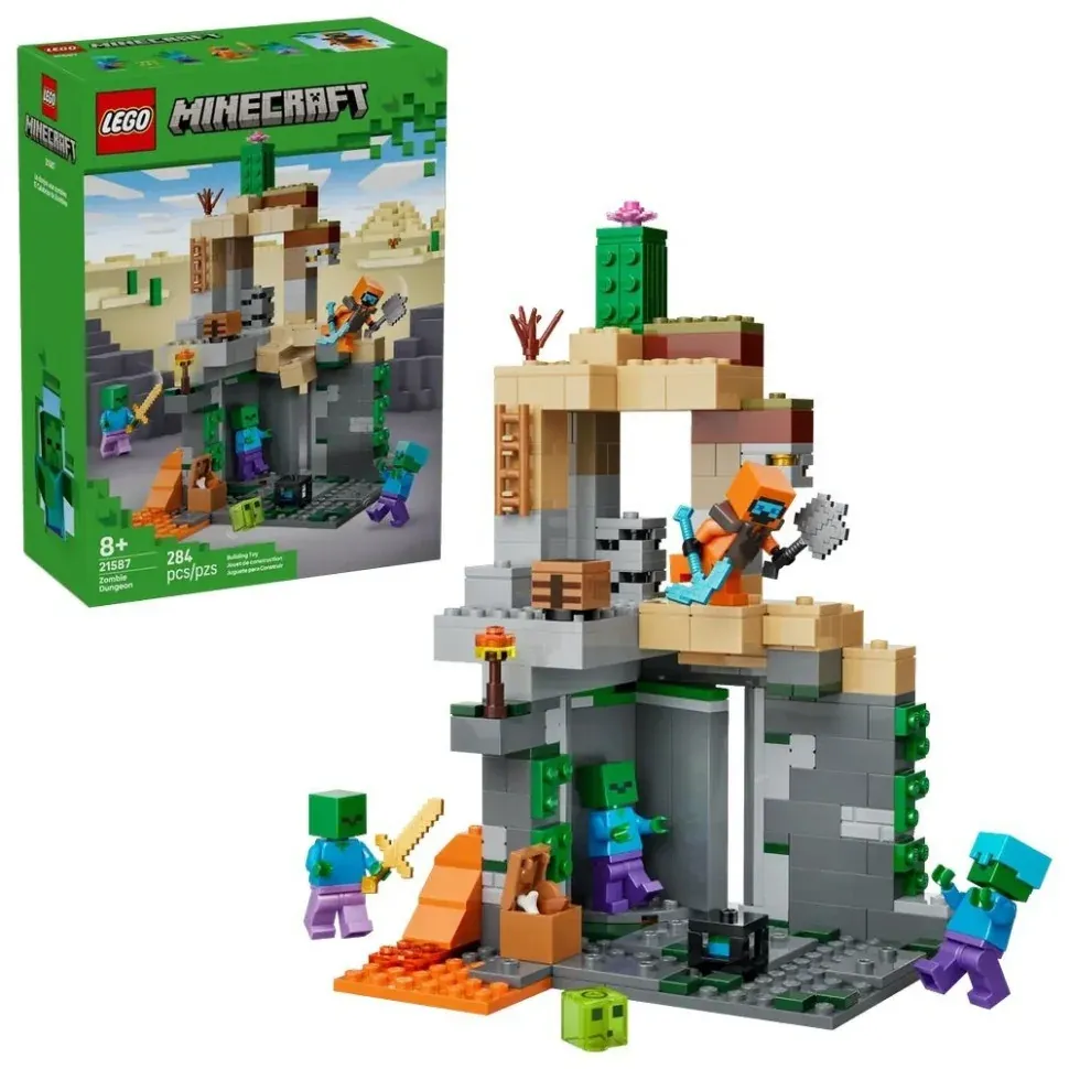 Конструктор "Minecraft Підземелля зомбі" LEGO 21587, 284 деталі