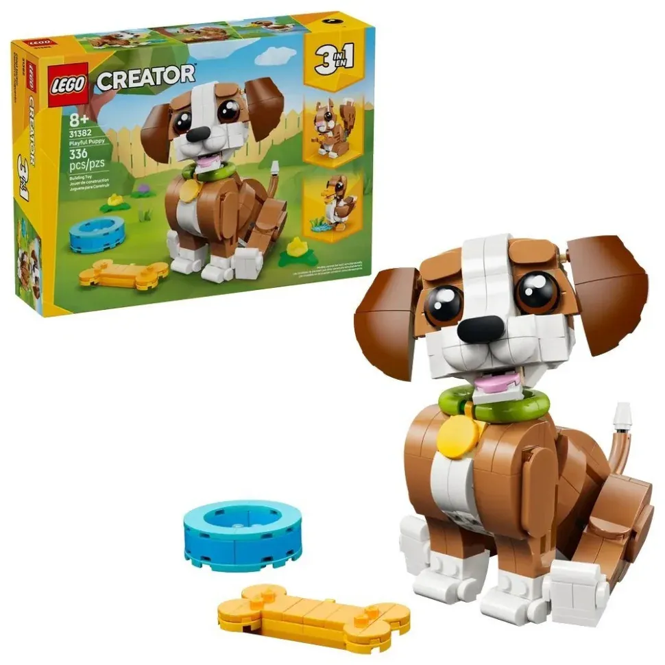 Конструктор "Чарівні тварини: грайливе цуценя" LEGO 31382, 336 деталей