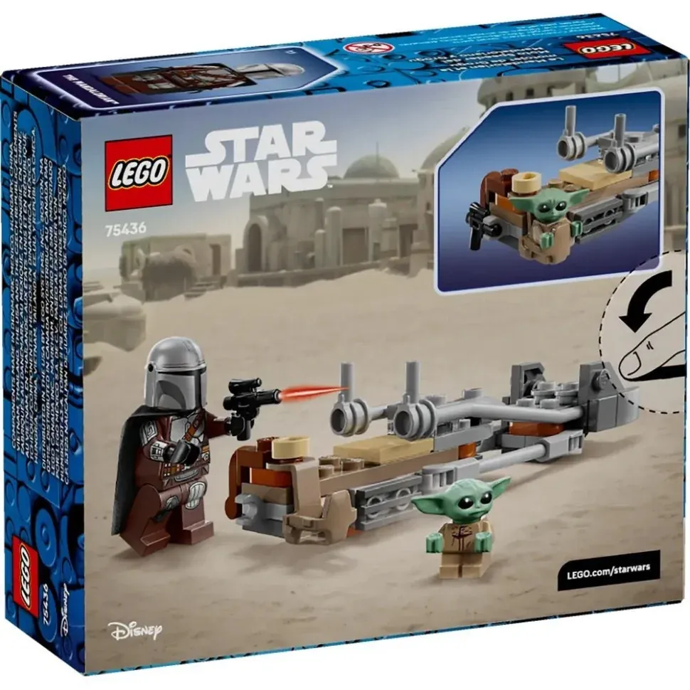 Конструктор "Швидкісний мотоцикл Мандалорця й Ґроґу" LEGO 75436, 58 деталей 2