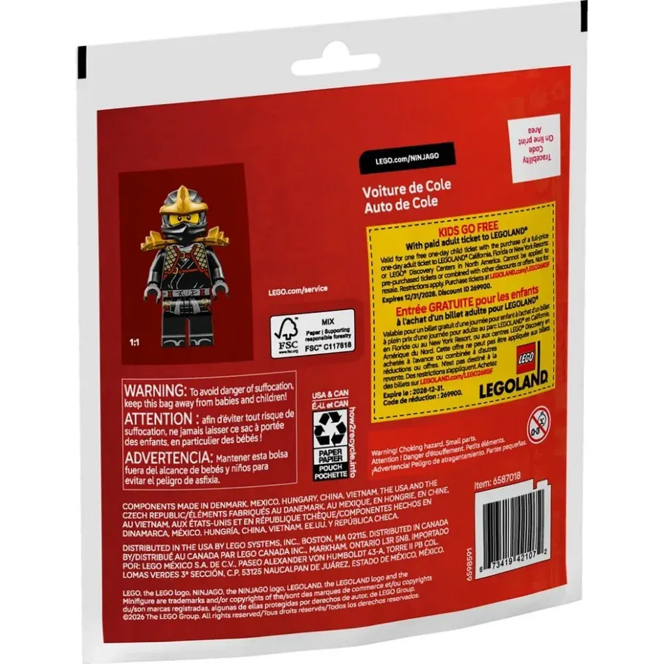 Конструктор "Автомобіль ніндзі Коула" Ninjago LEGO 30723LG 39 деталей 3