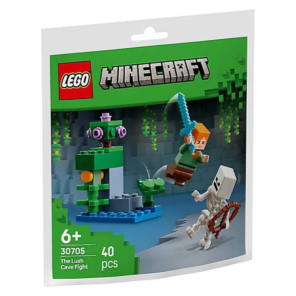 Конструктор "Бій в печері з хащами" Minecraft LEGO 30705, 40 деталей