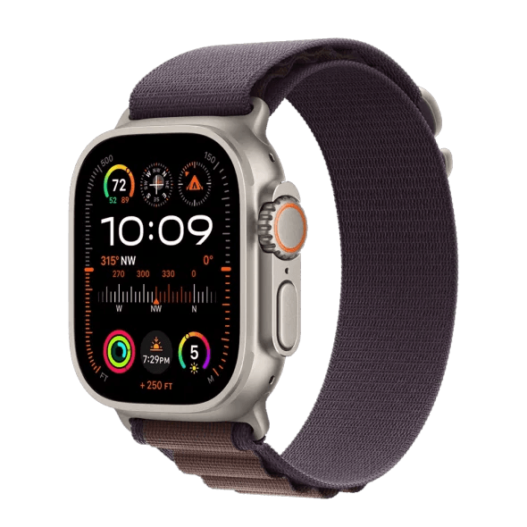 Смарт-годинник Apple Watch Ultra 2 GPS + Cellular 49mm Titanium Case with Indigo Alpine Loop - Large (MREW3) 2