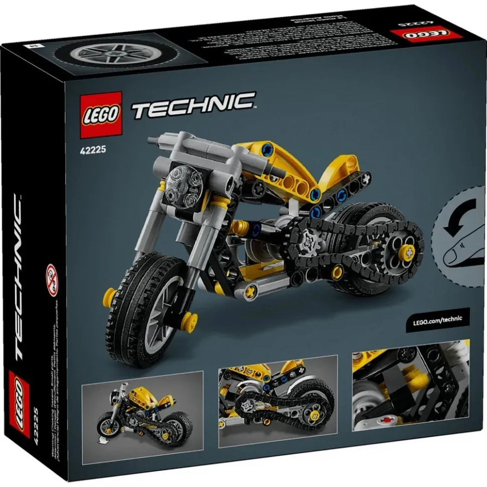 Конструктор Жовтий мотоцикл LEGO Technic 42225, 151 деталь 3