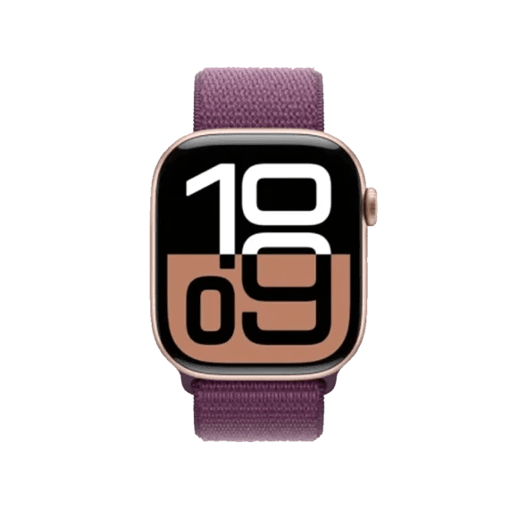 Смарт-годинник Apple Watch Series 10 GPS + Cellular 46mm Rose Gold Aluminum Case w. Plum S. Loop (MWY83)