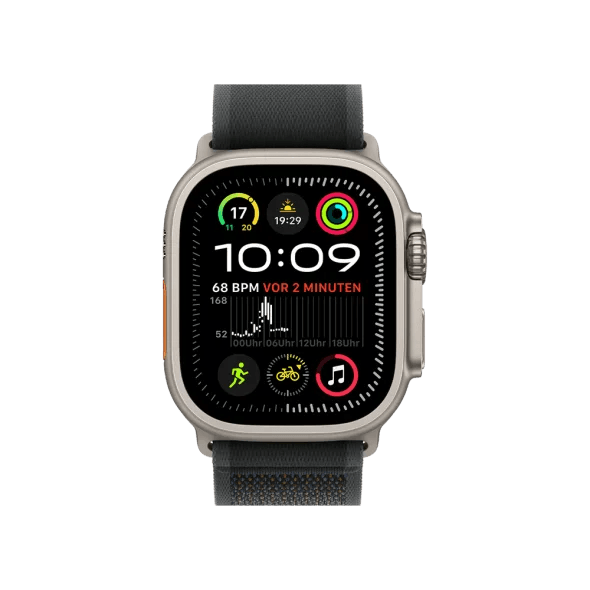 Смарт-годинник Apple Watch Ultra 2 GPS + Cellular 49mm Natural Titan. Case w. Black Trail Loop - S/M (MYT73+MXTQ3)