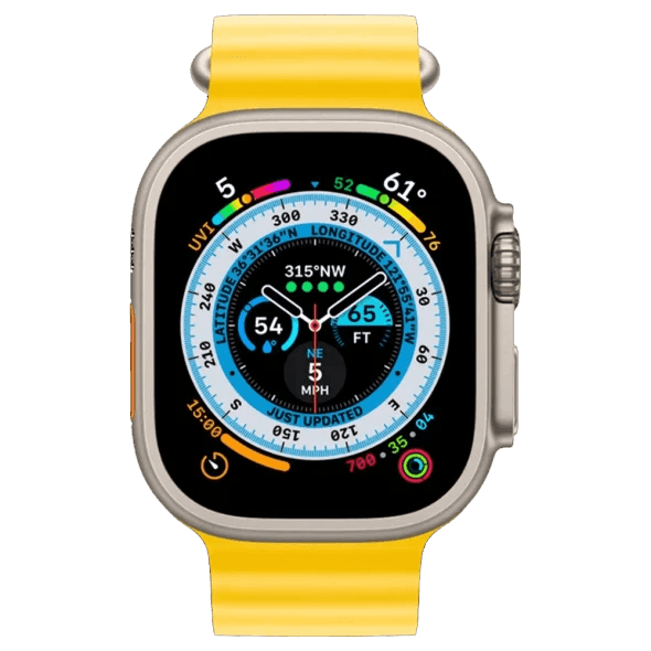 Смарт-годинник Apple Watch Ultra GPS + Cellular 49mm Titanium Case with Yellow Ocean Band (MNH93/MNHG3/MNHN3) 3