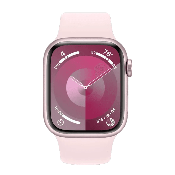 Смарт-годинник Apple Watch Series 9 GPS 45mm Pink Aluminum Case w. Light Pink S. Band - S/M (MR9G3) 2