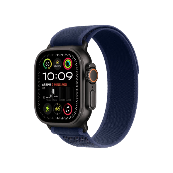 Смарт-годинник Apple Watch Ultra 2 GPS + Cellular 49mm Black Titan. Case w. Blue Trail Loop - S/M (MYTJ3+MYQ73) 2