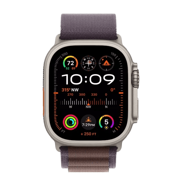 Смарт-годинник Apple Watch Ultra 2 GPS + Cellular 49mm Titanium Case with Indigo Alpine Loop - Medium (MRET3)