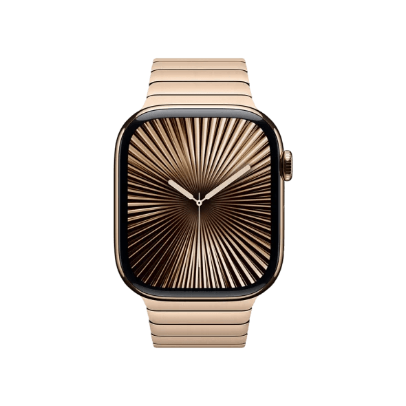 Смарт-годинник Apple Watch Series 10 GPS + Cellular 42mm Gold Titanium Case w. Gold Link Bracelet (MX0N3+MXMC3)