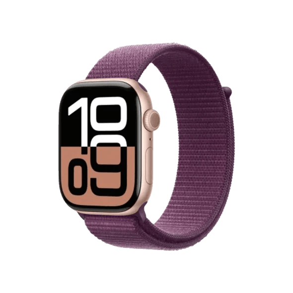 Смарт-годинник Apple Watch Series 10 GPS + Cellular 46mm Rose Gold Aluminum Case w. Plum S. Loop (MWY83) 2