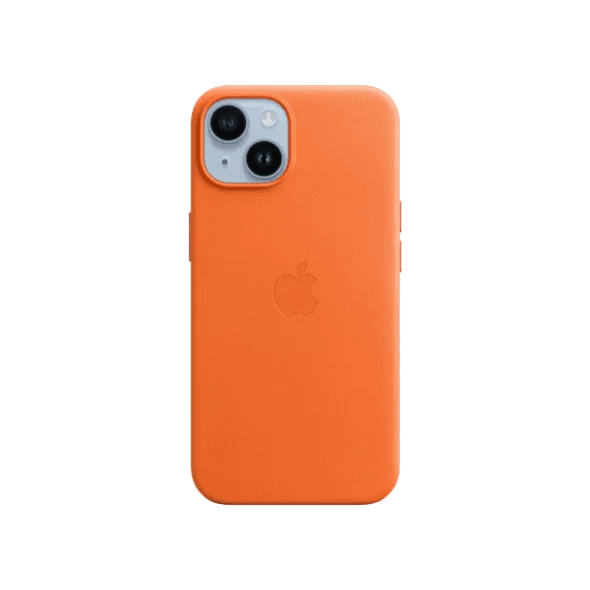 Чохол для смартфона Apple iPhone 14 Leather Case with MagSafe - Orange (MPP83)