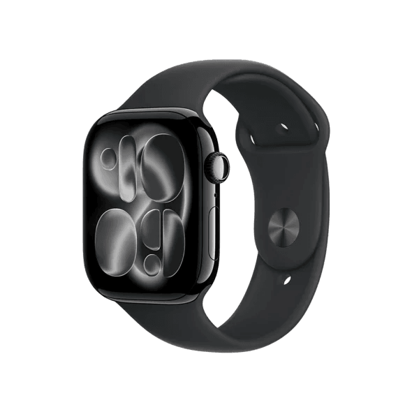 Смарт-годинник Apple Watch Series 11 GPS 46mm Jet Black Alu. Case w. Black S. Band - XL (MEW84+MXM53)